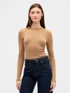 Gap Factory Ribbed Crewneck T-shirt In Brown