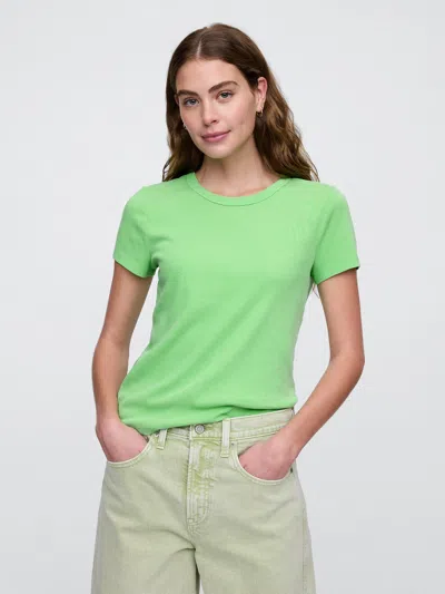 Gap Factory Ribbed Crewneck T-shirt In Green