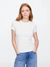 Gap Factory Ribbed Crewneck T-shirt In White