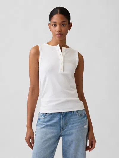 Gap Factory Ribbed Henley Tank Top