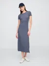 Gap Factory Ribbed Maxi Dress In Blue