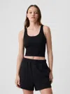 Gap Factory Ribbed Scoopneck Brami In Black