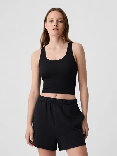 Gap Factory Ribbed Scoopneck Brami In Black