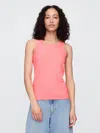 Gap Factory Ribbed Scoopneck Tank Top In Pink