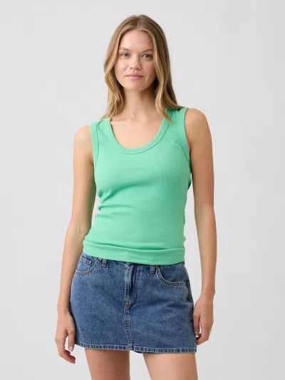 Gap Factory Ribbed Scoopneck Tank Top In Multi