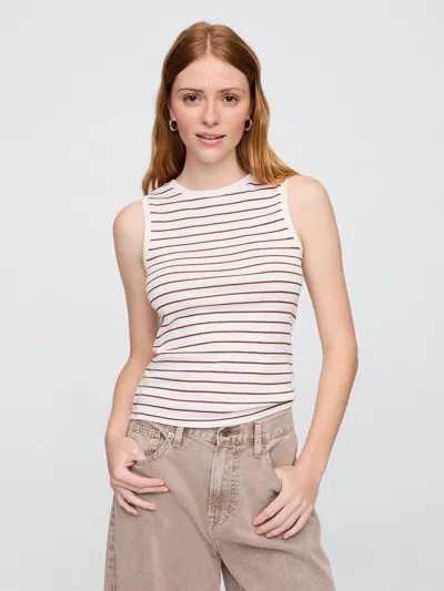 Gap Factory Ribbed Stripe Shell Tank Top In Multi