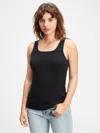 Gap Factory Ribbed Tank Top In Black