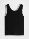 Gap Factory Ribbed Tank Top In Black