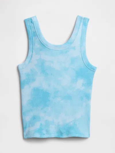 Gap Factory Kids' Ribbed Tank Top In Blue