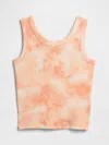 Gap Factory Ribbed Tank Top In Orange