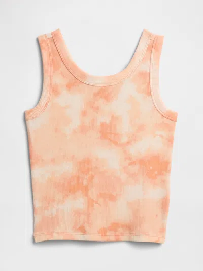 Gap Factory Kids' Ribbed Tank Top In Orange