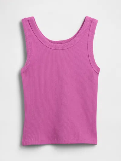 Gap Factory Kids' Ribbed Tank Top In Pink