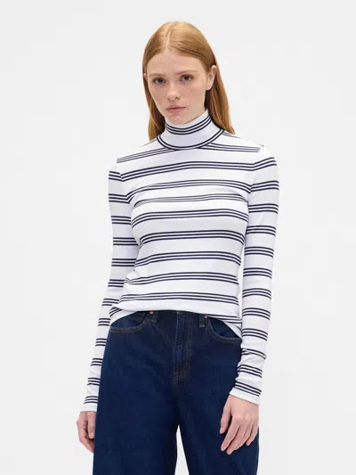 Gap Factory Ribbed Turtleneck T-shirt In Multi