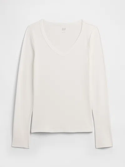 Gap Factory Ribbed V-neck T-shirt