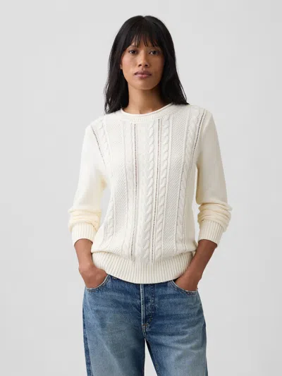 Gap Factory Rollneck Cable-knit Sweater In Multi