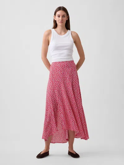 Gap Factory Seamed Midi Skirt In Multi