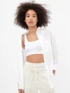 Gap Factory Seamless Ribbed Bralette In White