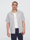Gap Factory Seersucker Shirt In Boxy Fit In White