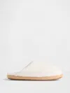 Gap Factory Sherpa Slippers In White