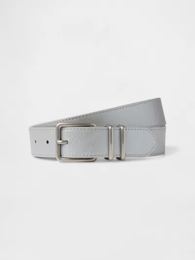 Gap Factory Skinny Vegan-leather Belt In Gray