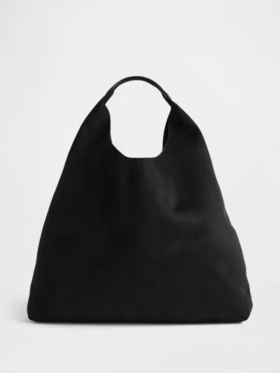 Gap Factory Slouchy Faux-suede Tote Bag In Black