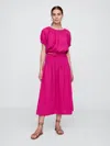 Gap Factory Smocked Gauze Maxi Skirt In Pink