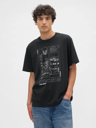 Gap Factory Star Wars™ Everyday Soft Relaxed Graphic T-shirt In Black