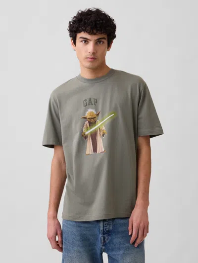 Gap Factory Star Wars™ Everyday Soft Relaxed Graphic T-shirt In Green