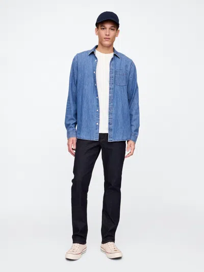 Gap Factory Straight Jeans In Black
