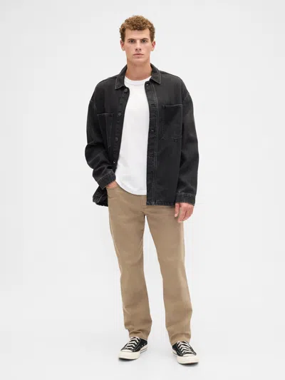 Gap Factory Straight Jeans In Black
