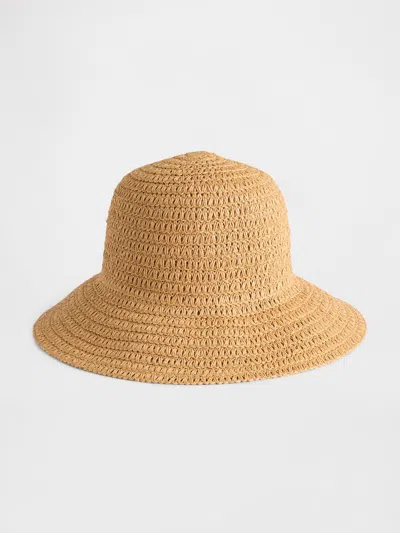 Gap Factory Straw Beach Hat In Brown