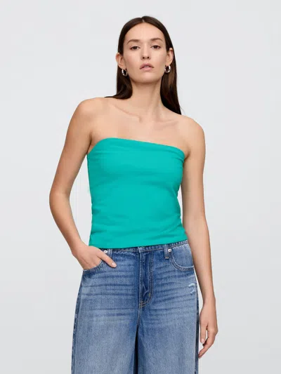 Gap Factory Stretch Jersey Tube Top In Green