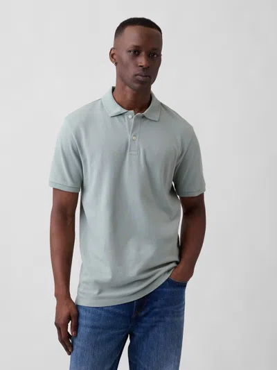 Gap Factory Stretch Pique Polo Shirt Shirt In Blue