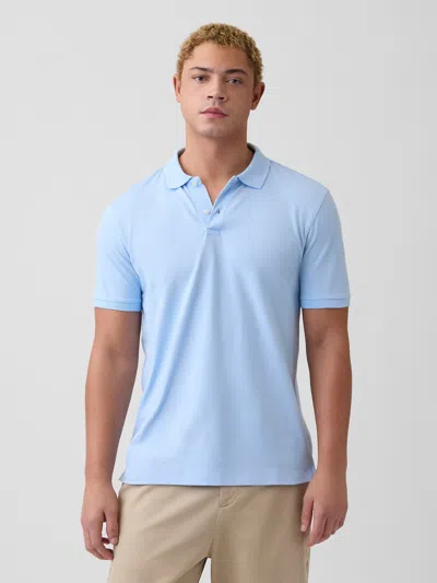 Gap Factory Stretch Pique Polo Shirt Shirt In Blue