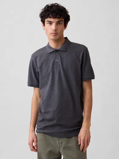 Gap Factory Stretch Pique Polo Shirt Shirt In Gray