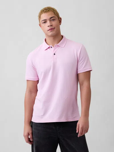Gap Factory Stretch Pique Polo Shirt Shirt In Pink