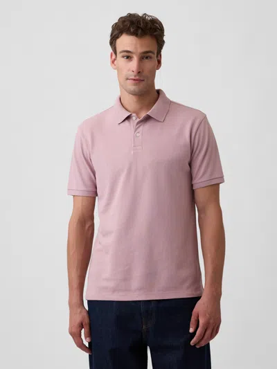 Gap Factory Stretch Pique Polo Shirt Shirt In Woodrose