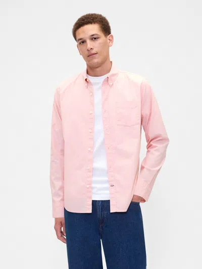 Gap Factory Stretch Poplin Shirt In Standard Fit In Multi