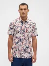 Gap Factory Stretch Poplin Shirt In Standard Fit In Multi