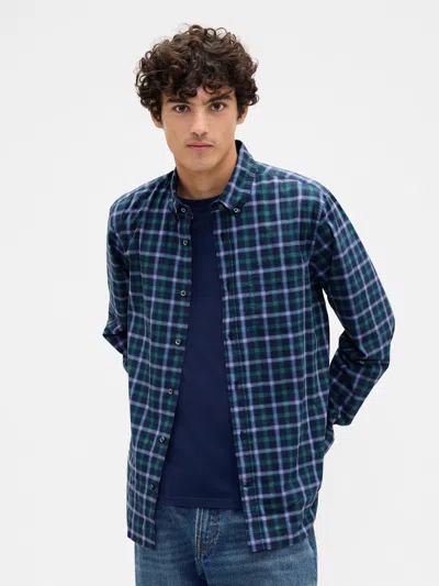 Gap Factory Stretch Poplin Shirt In Standard Fit In Multi