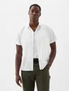 Gap Factory Stretch Poplin Shirt In Standard Fit In White