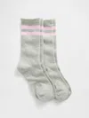 Gap Factory Stripe Crew Socks (2-pack) In Green