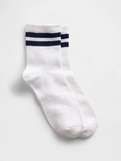 Gap Factory Stripe Crew Socks In Blue