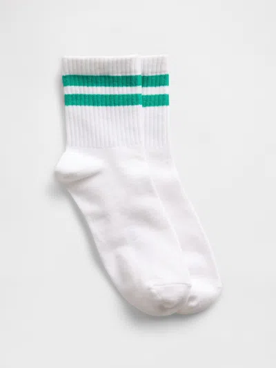 Gap Factory Stripe Crew Socks In Green