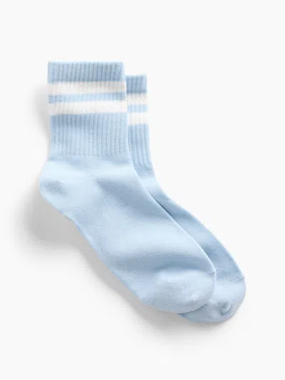Gap Factory Stripe Crew Socks In Light Blue Shadow