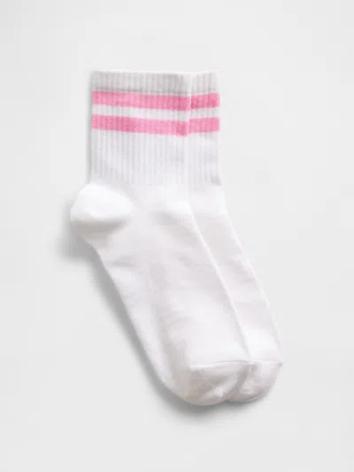 Gap Factory Stripe Crew Socks In Pink