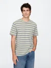 Gap Factory Stripe Original Pocket T-shirt In Green