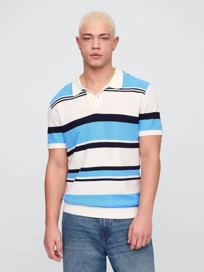 Gap Factory Stripe Sweater Polo Shirt Shirt In Multi