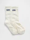 Gap Factory Studio Crew Socks (2-pack) In White