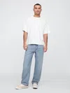 Gap Factory Supersoft Relaxed Jeans In White